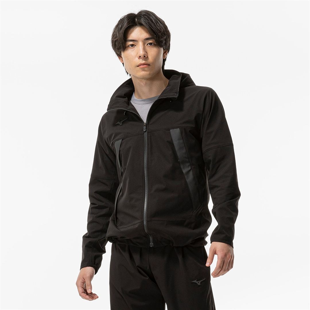 ストレッチウーブンジャケット ブラック XL