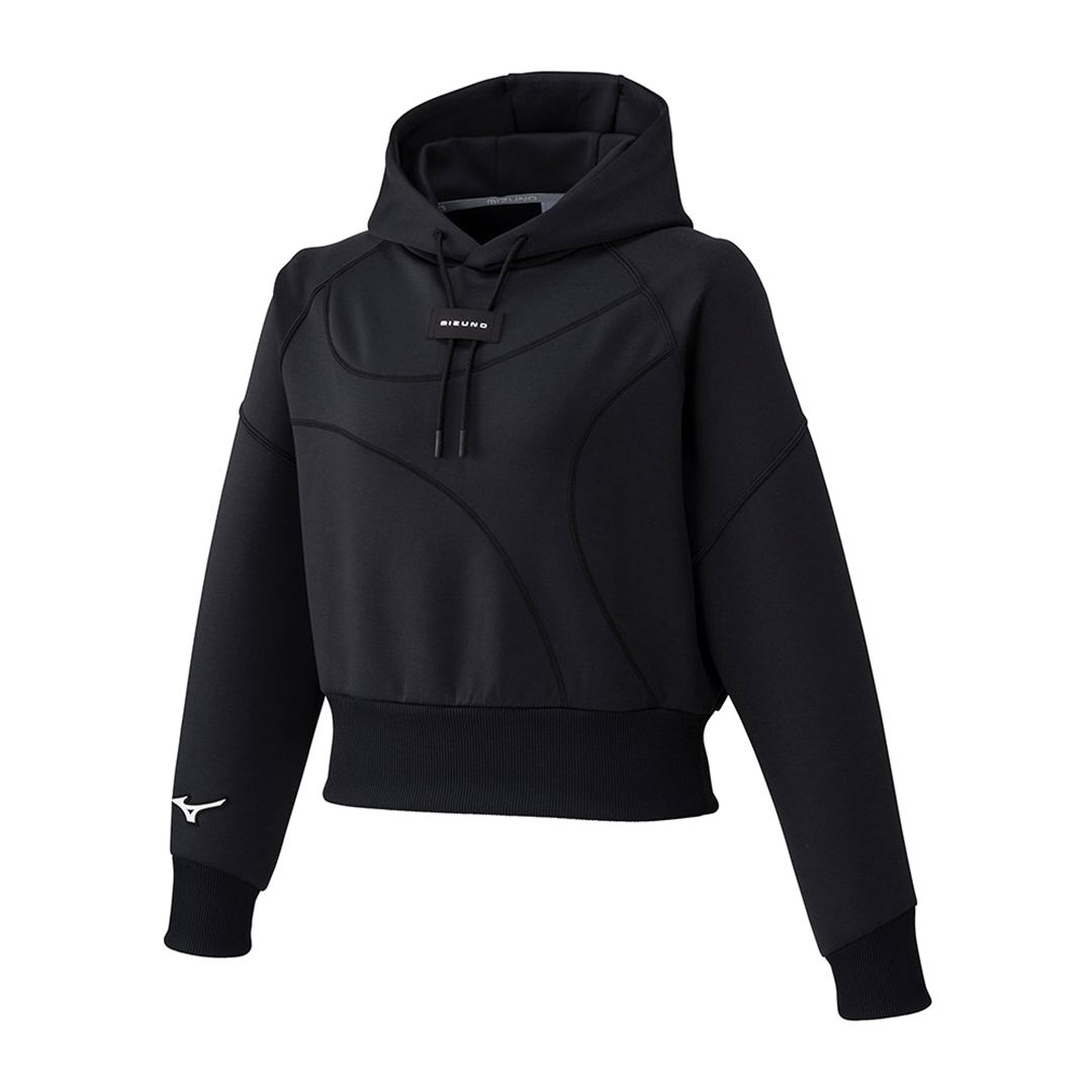 ピーチタッチスウェットフーディ ブラック杢 XL