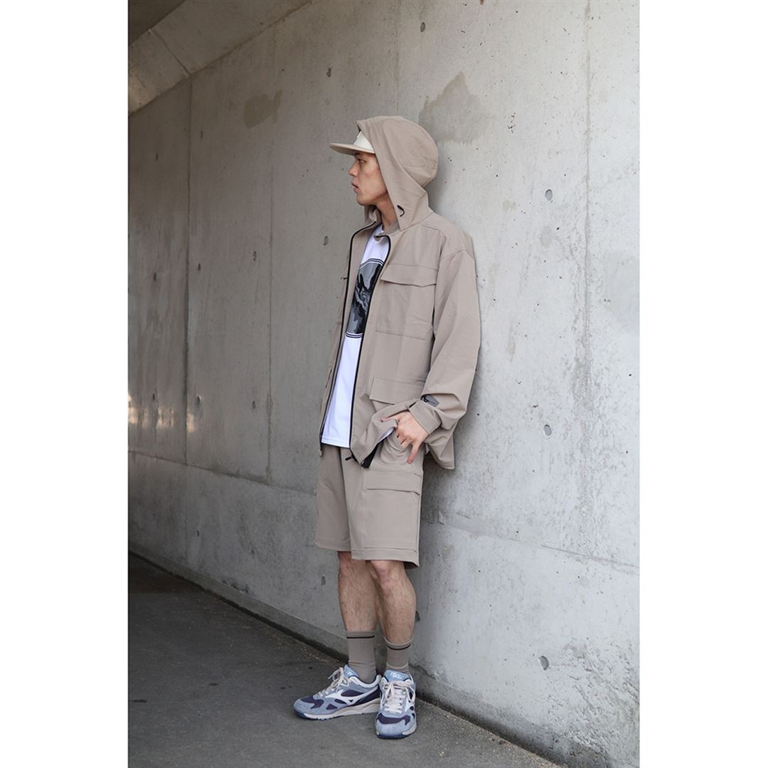ルーズフィットショートパンツ ヴィンテージカーキ XL