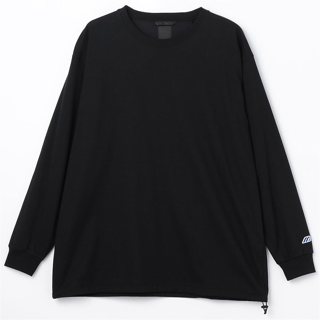 【ミズノ直営限定】モノグラムM ドロストシャツ ブラック S