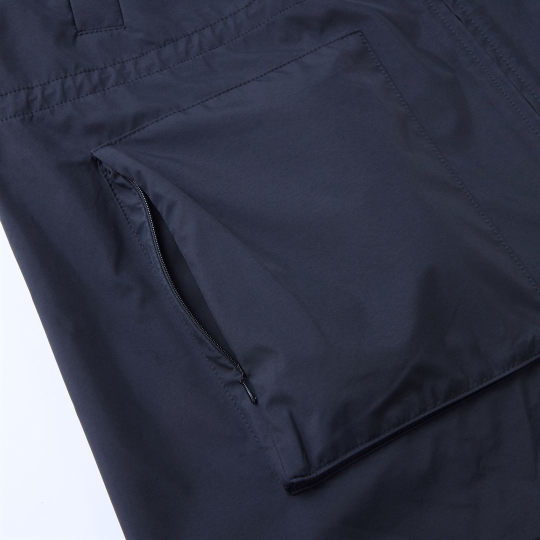 【ROPE／吸湿発熱】WINDSTOPPER ギャザーハーフコート ブラック 38