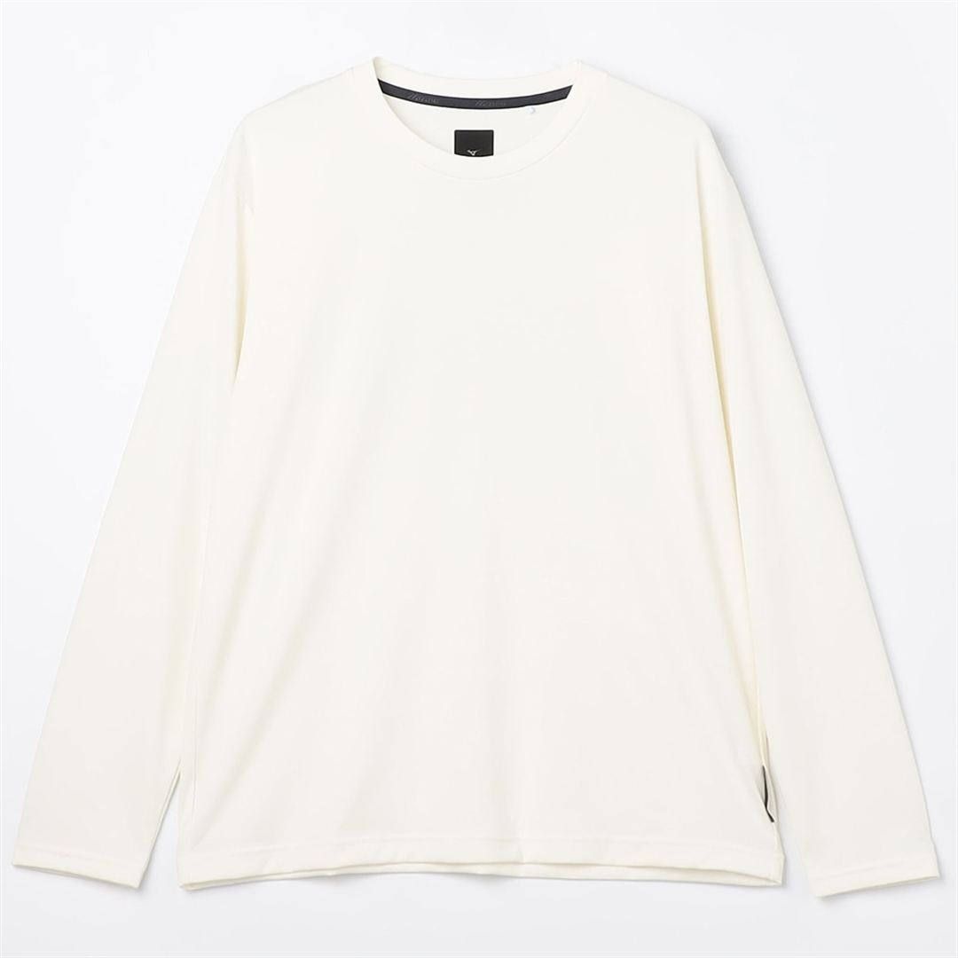 リサイクルポリエステルグラフィックロングスリーブTシャツ マシュマロホワイト M
