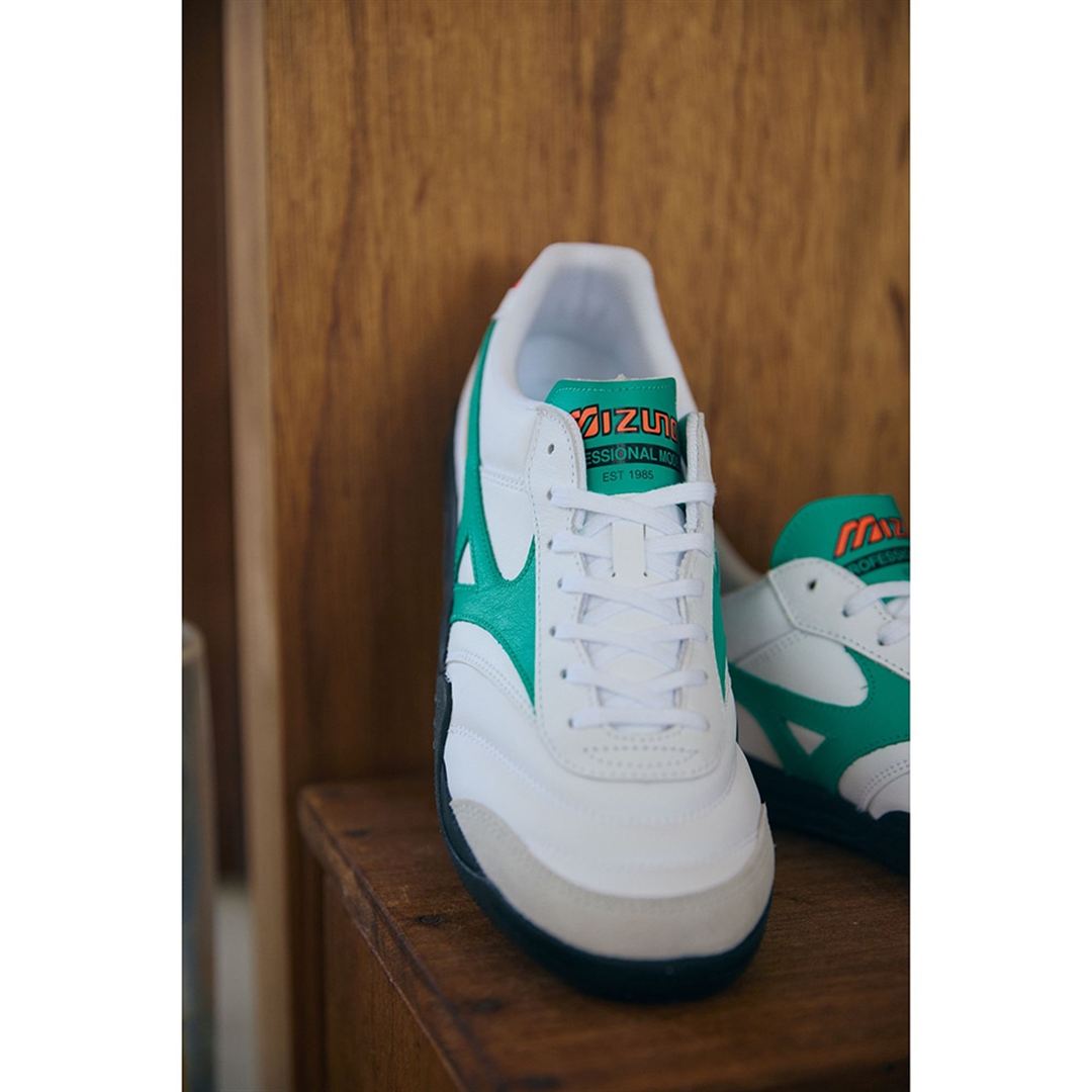 MORELIA LS ホワイト×グリーン×ブラック 30.0