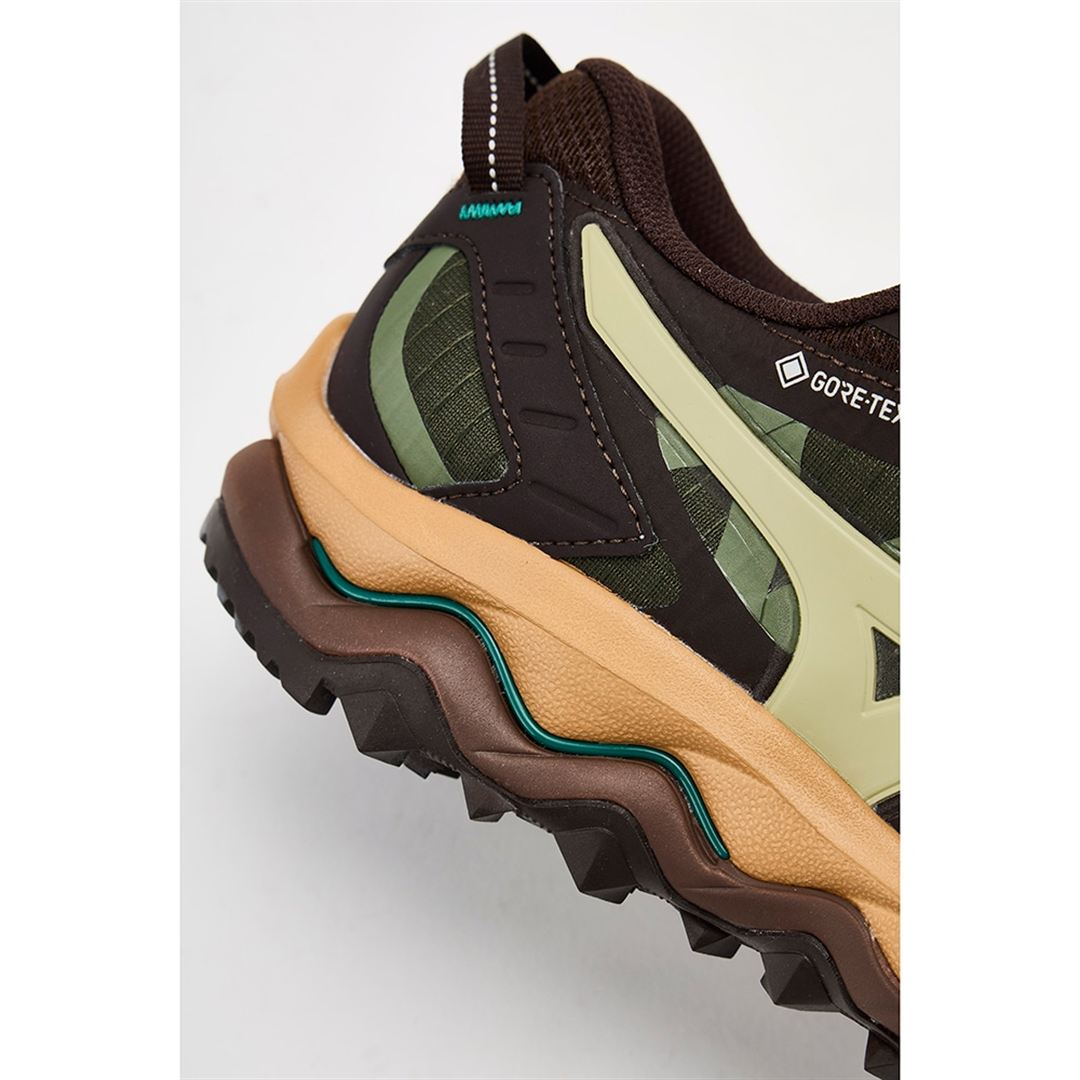 【ミズノ直営限定】WAVE MUJIN TL GTX(ゴアテックス／防水) カーキ×ブラウン 30.0