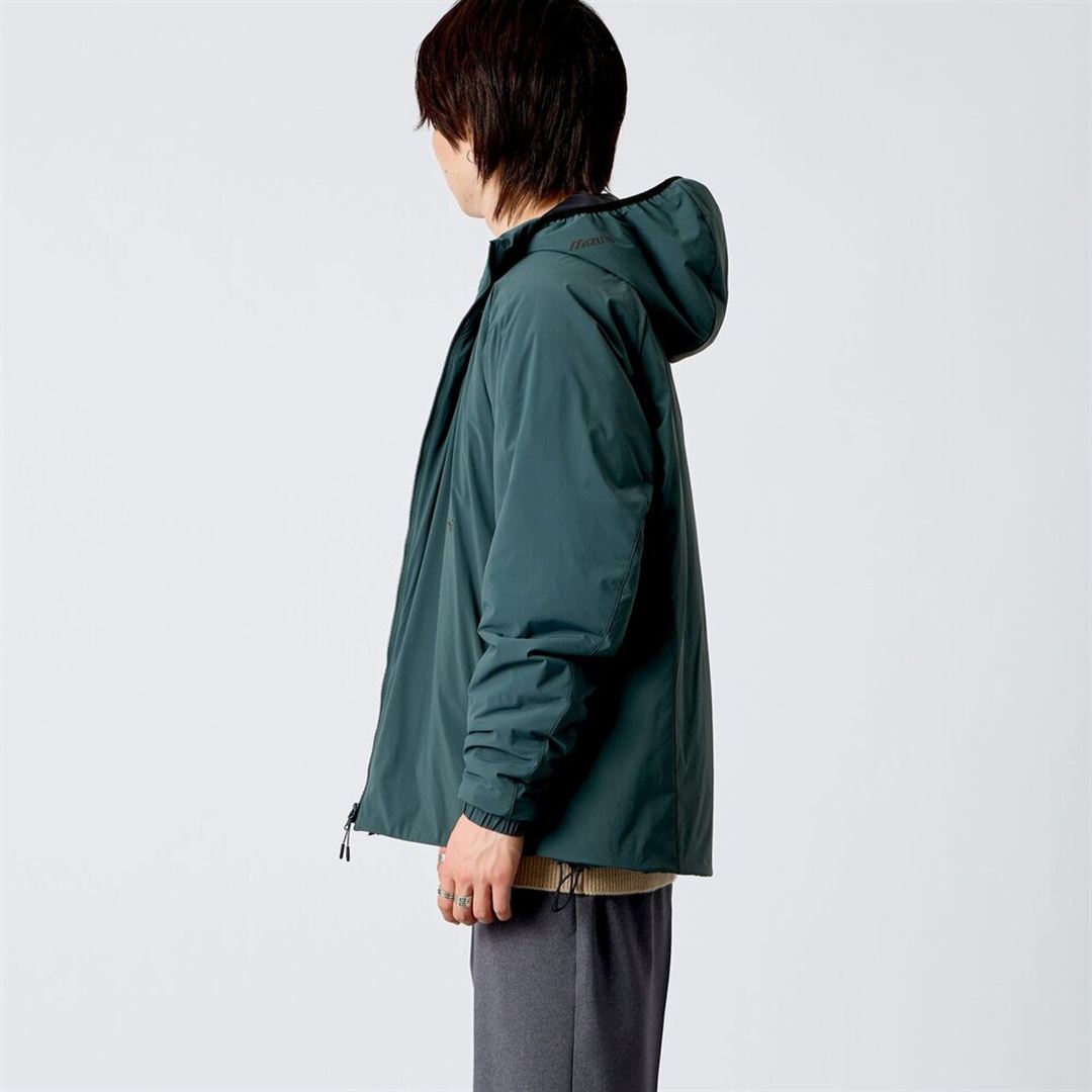 【JEANS FACTORY／吸湿発熱】ブレスサーモパファージャケット フォレストグリーン XL