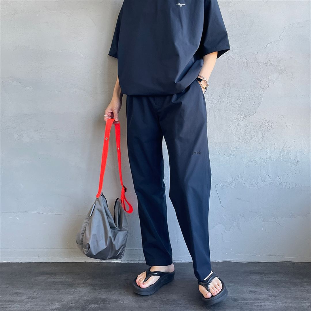 【JEANS FACTORY】ウォーターリパレントストレッチウーブンパンツ ネイビー XL