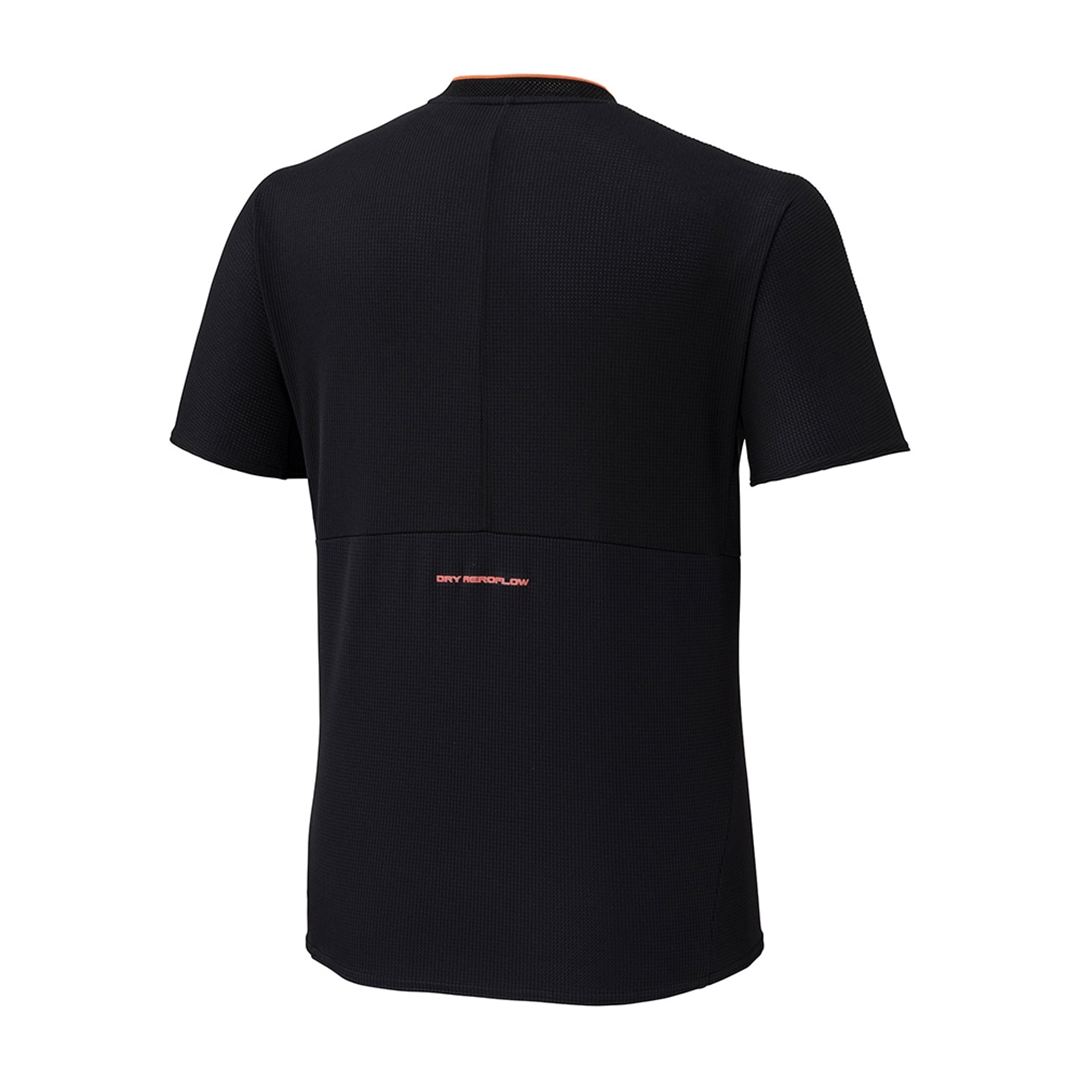 【汗処理／通気】ドライエアロフローTシャツ ブラック XS