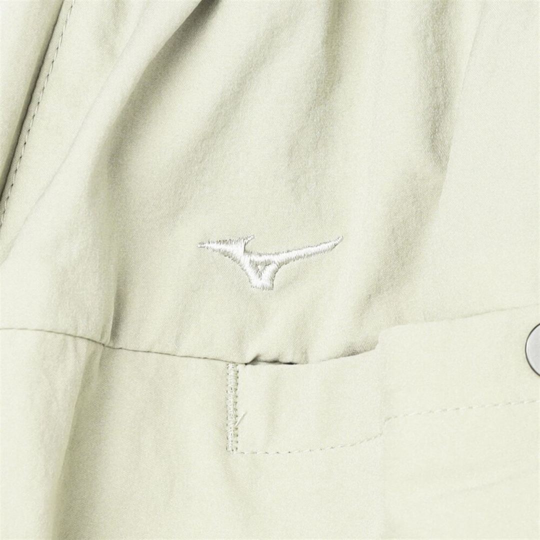 MIZUNO BUDDYストレッチ撥水ワイドテーパードパンツ スプレイベージュ S