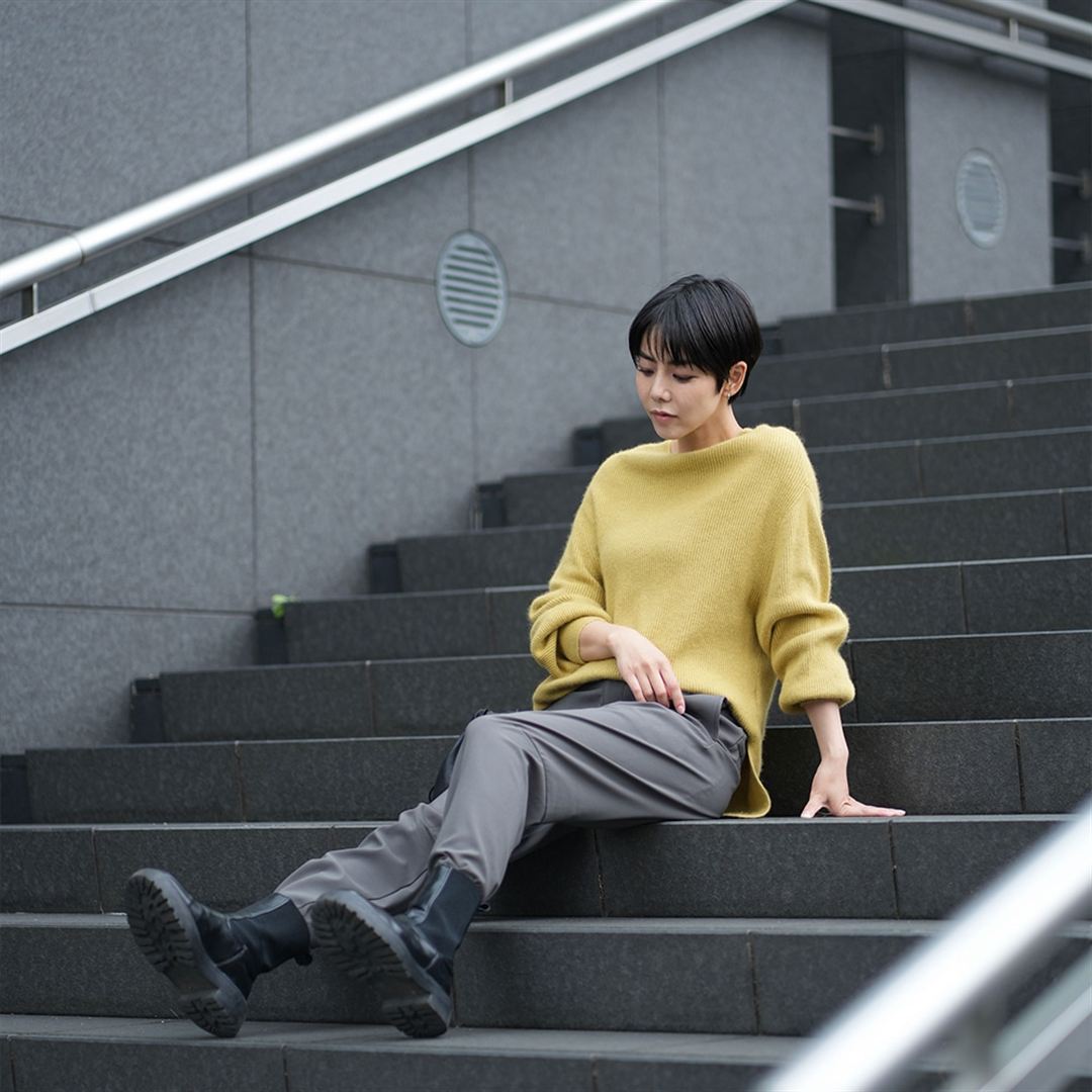 【ストレッチ／防風】MIZUNO BUDDYテックシールドテーパードパンツ アッシュブラック S