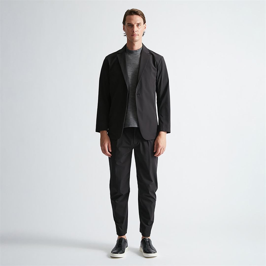 【AOURE】ミズノダイナモーションフィット モックネックTEEショートスリーブ チャコール XL