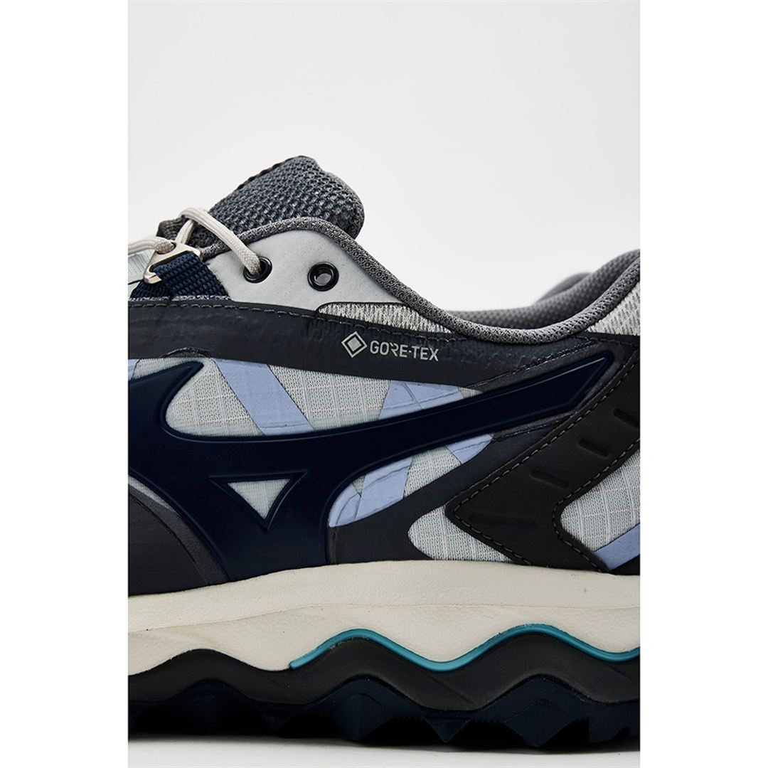 【ミズノ直営限定】WAVE MUJIN TL GTX(ゴアテックス／防水) グレー×ネイビー 30.0