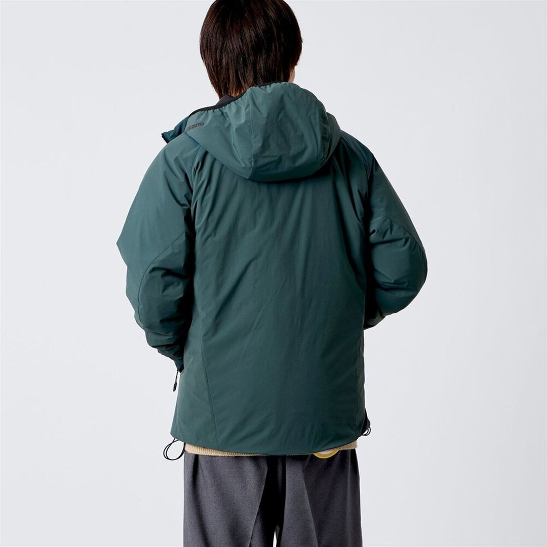 【JEANS FACTORY／吸湿発熱】ブレスサーモパファージャケット フォレストグリーン XL
