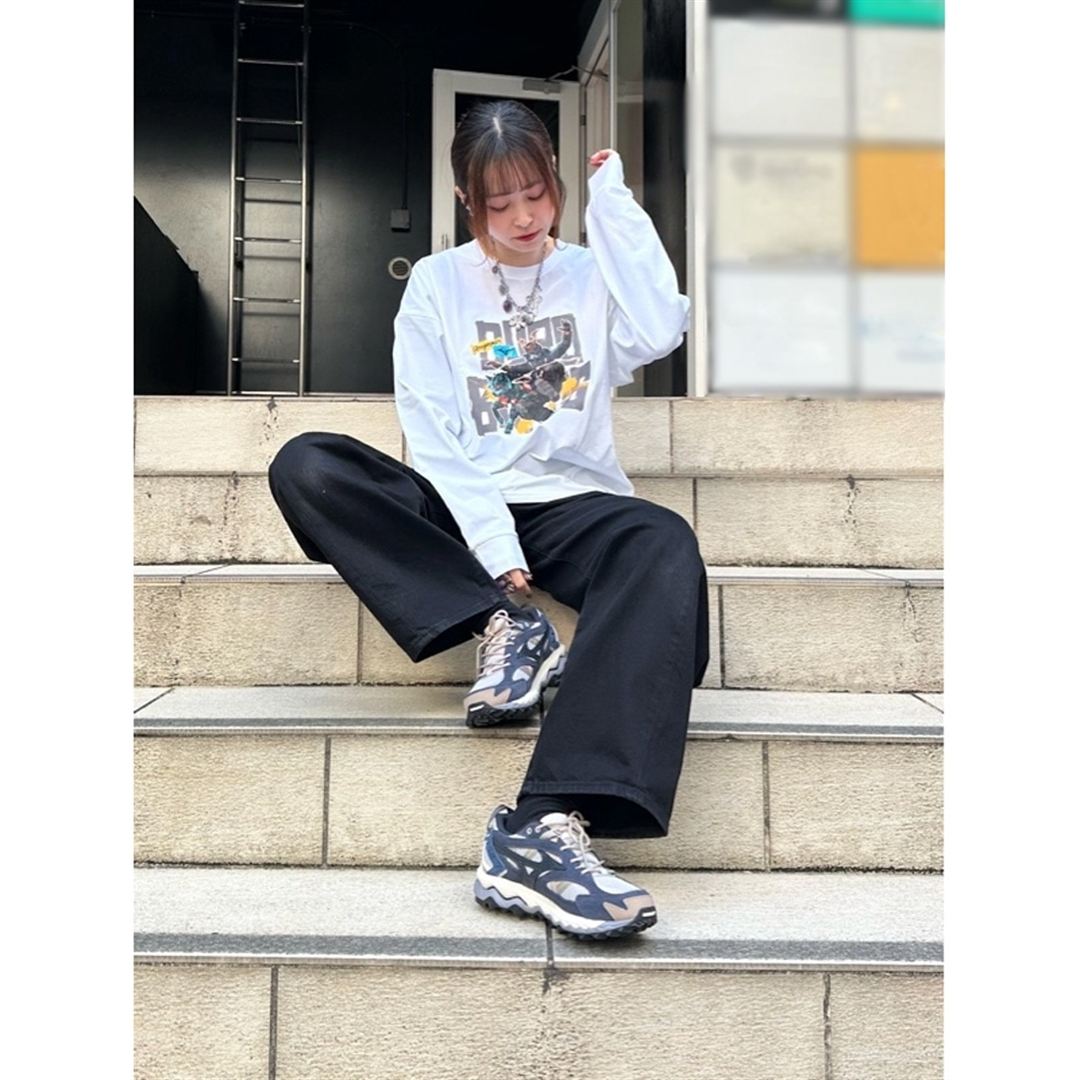 Dragon76ルーズフィットTシャツ(長袖) ホワイト XL