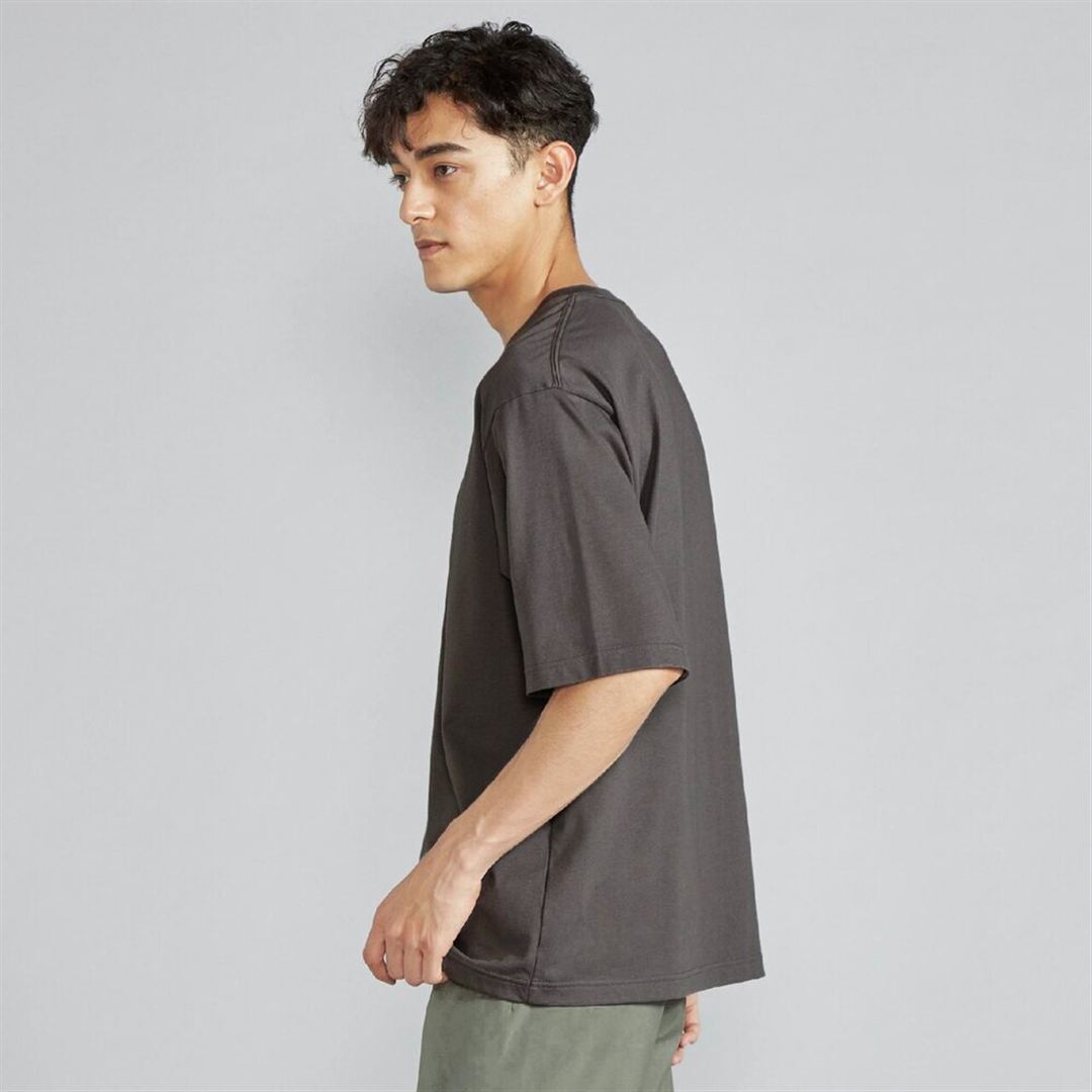 【ミズノ直営限定】モノグラムM5分袖Tシャツ アッシュグレー S
