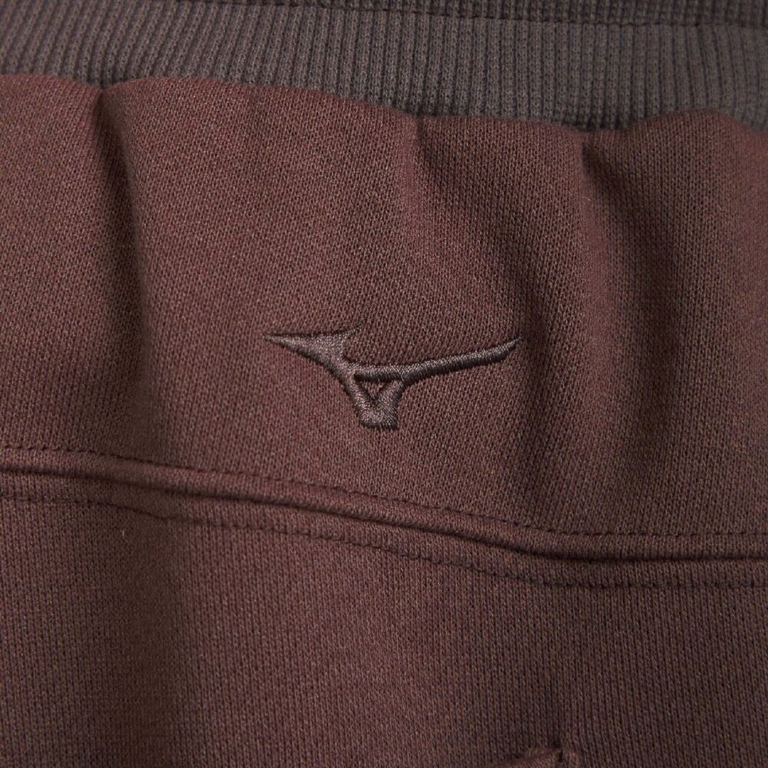 【ミズノ直営限定】モノグラムMポリエステルスパントスウェットパンツ ブラック XL