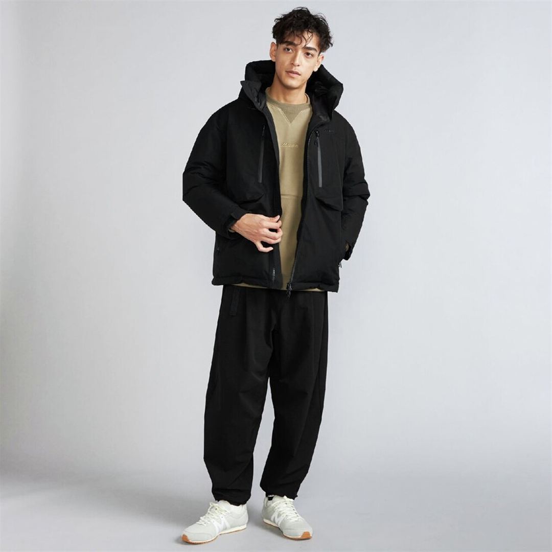 【吸湿発熱】WINDSTOPPER ダウラギリライトダウンジャケット ブラック XL