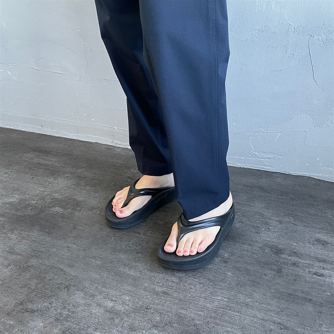 【JEANS FACTORY】ウォーターリパレントストレッチウーブンパンツ ネイビー XL