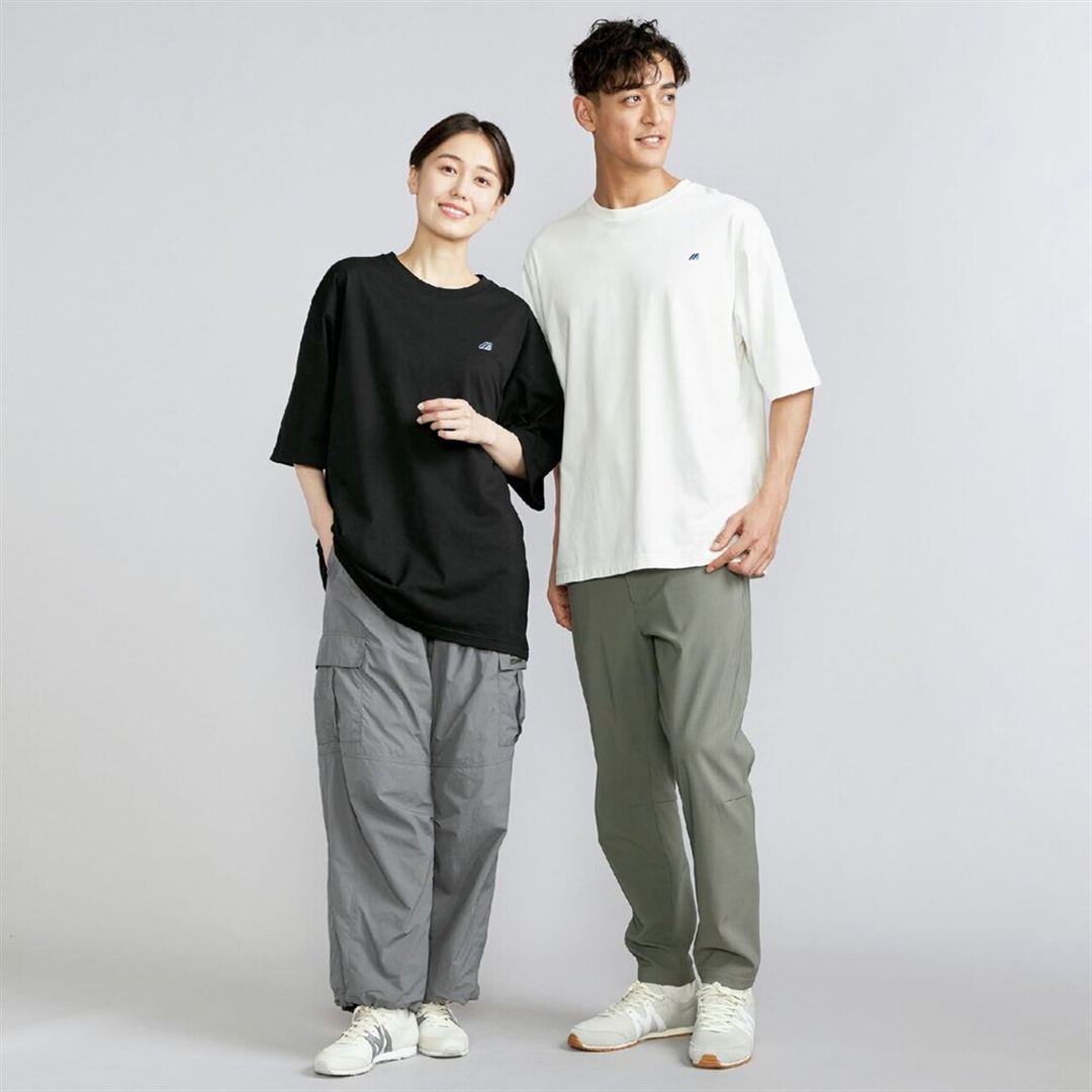 【ミズノ直営限定】モノグラムM5分袖Tシャツ ホワイト S