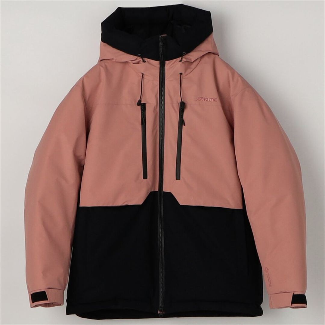 【吸湿発熱】WINDSTOPPER ダウラギリライトダウンジャケット ブラック×ピューターグレー XL