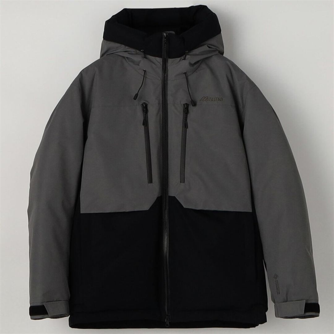 【吸湿発熱】WINDSTOPPER ダウラギリライトダウンジャケット ブラック×カメオブラウン S