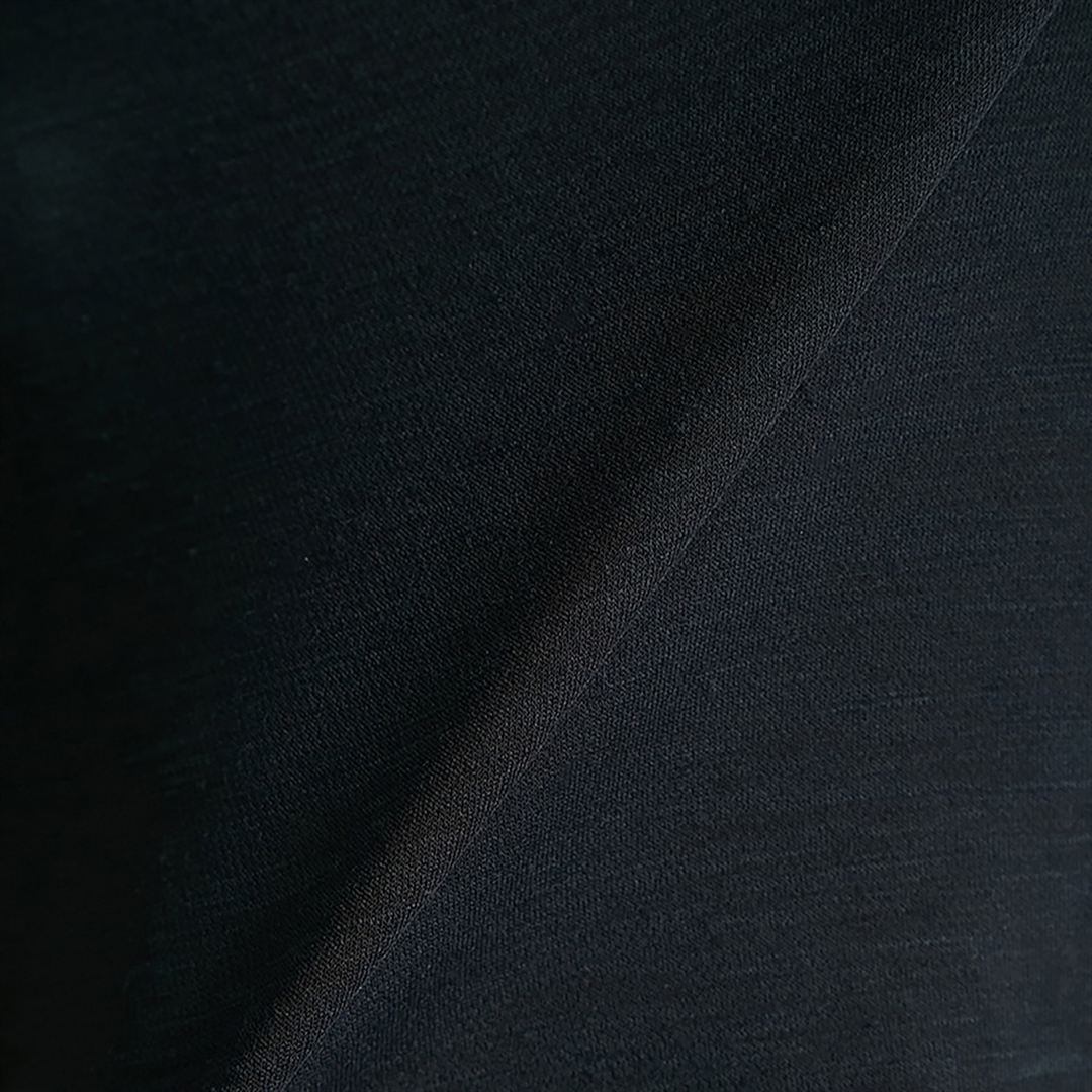 【AOURE】ミズノダイナモーションフィット モックネックTEEショートスリーブ ブラック XL