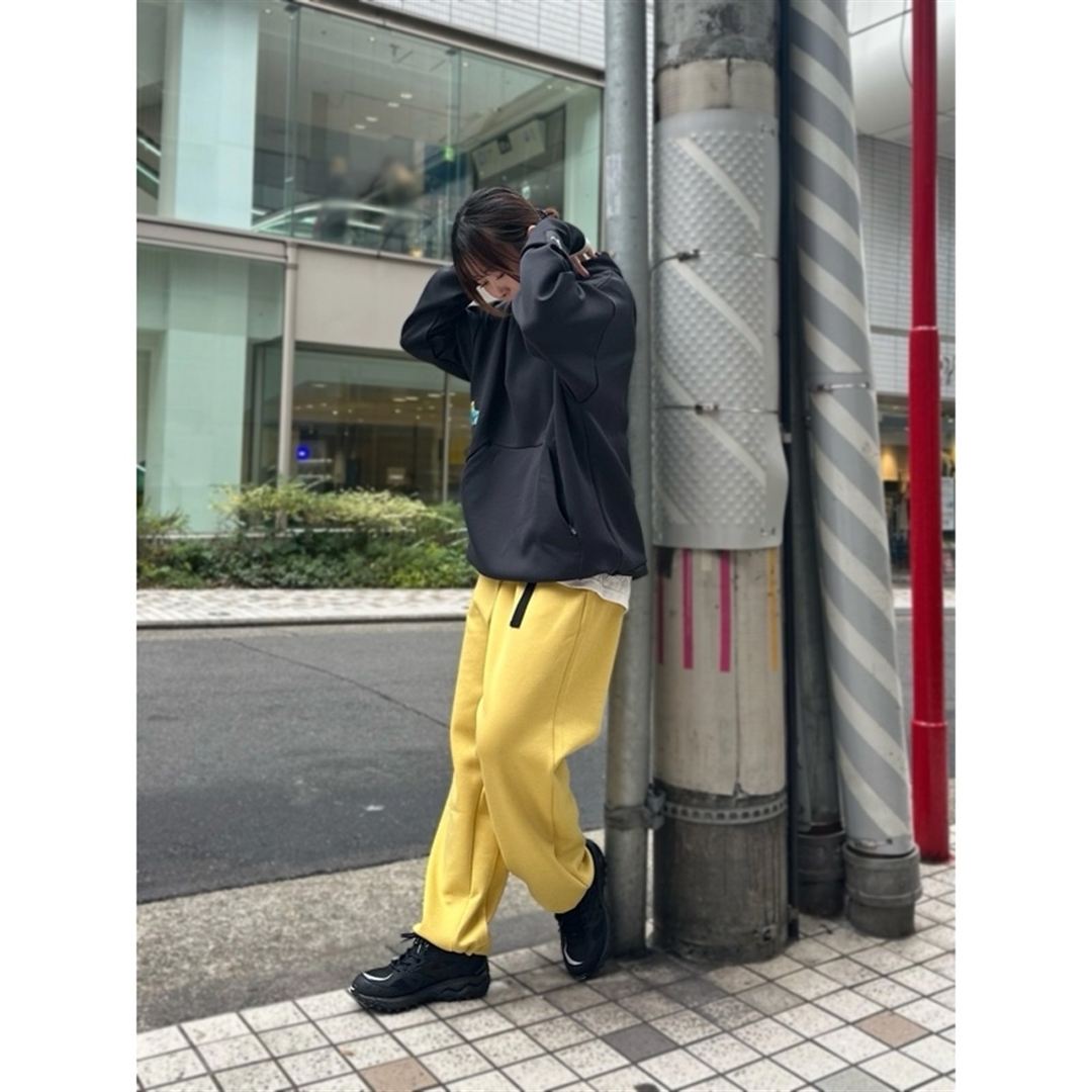 Dragon76ルーズフィットスウェットフーディ ブラック杢 XS