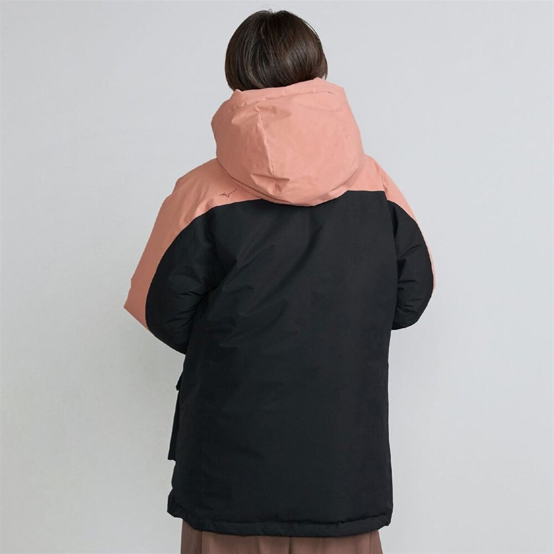 【吸湿発熱】WINDSTOPPER イエローナイフダウンジャケット ブラック×カメオブラウン 2XL
