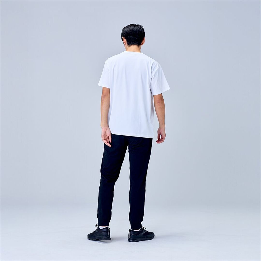 ハイストレッチ クルーネック半袖シャツ（レギュラーシルエット） ホワイト XL