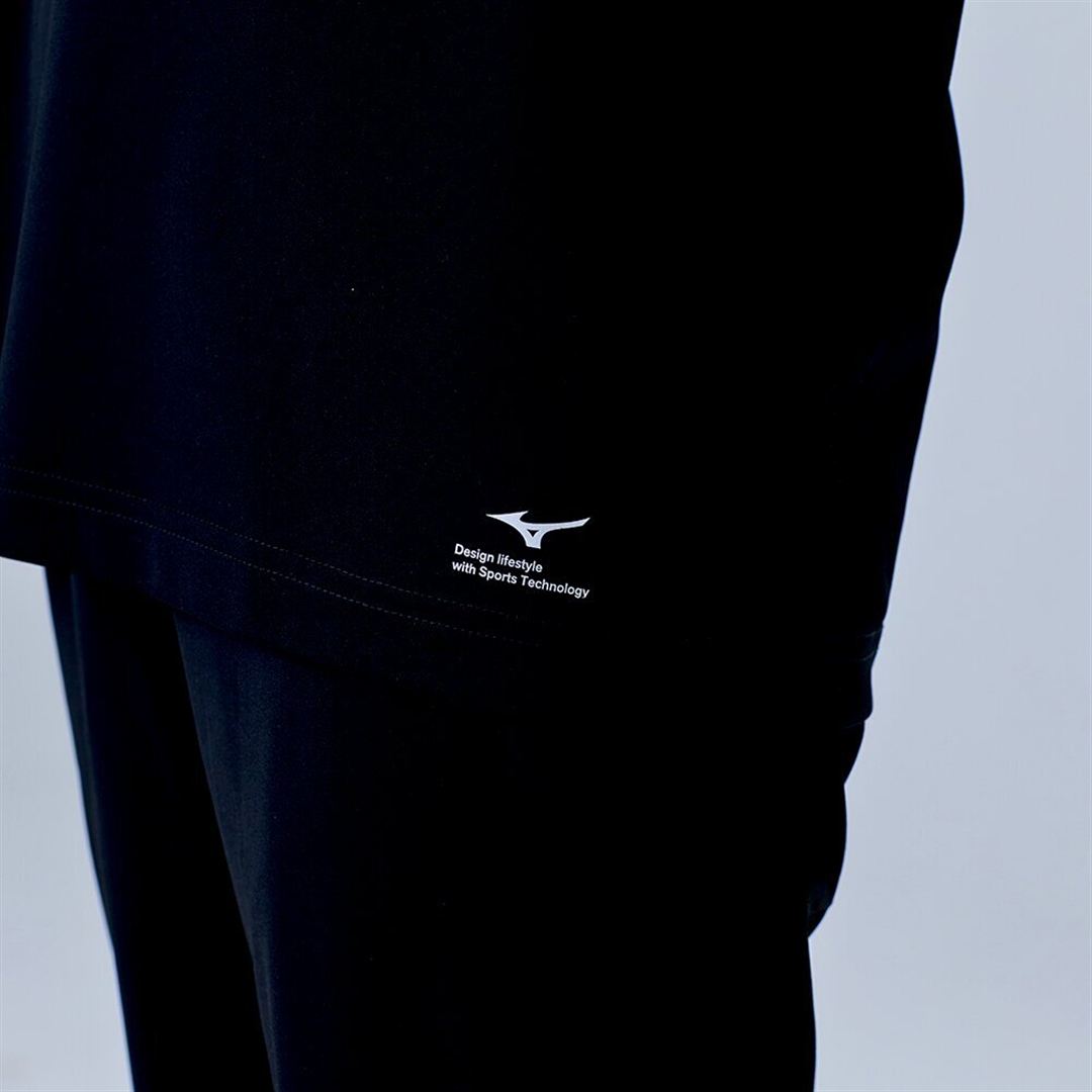 ハイストレッチ クルーネック半袖シャツ（レギュラーシルエット） ブラック XL