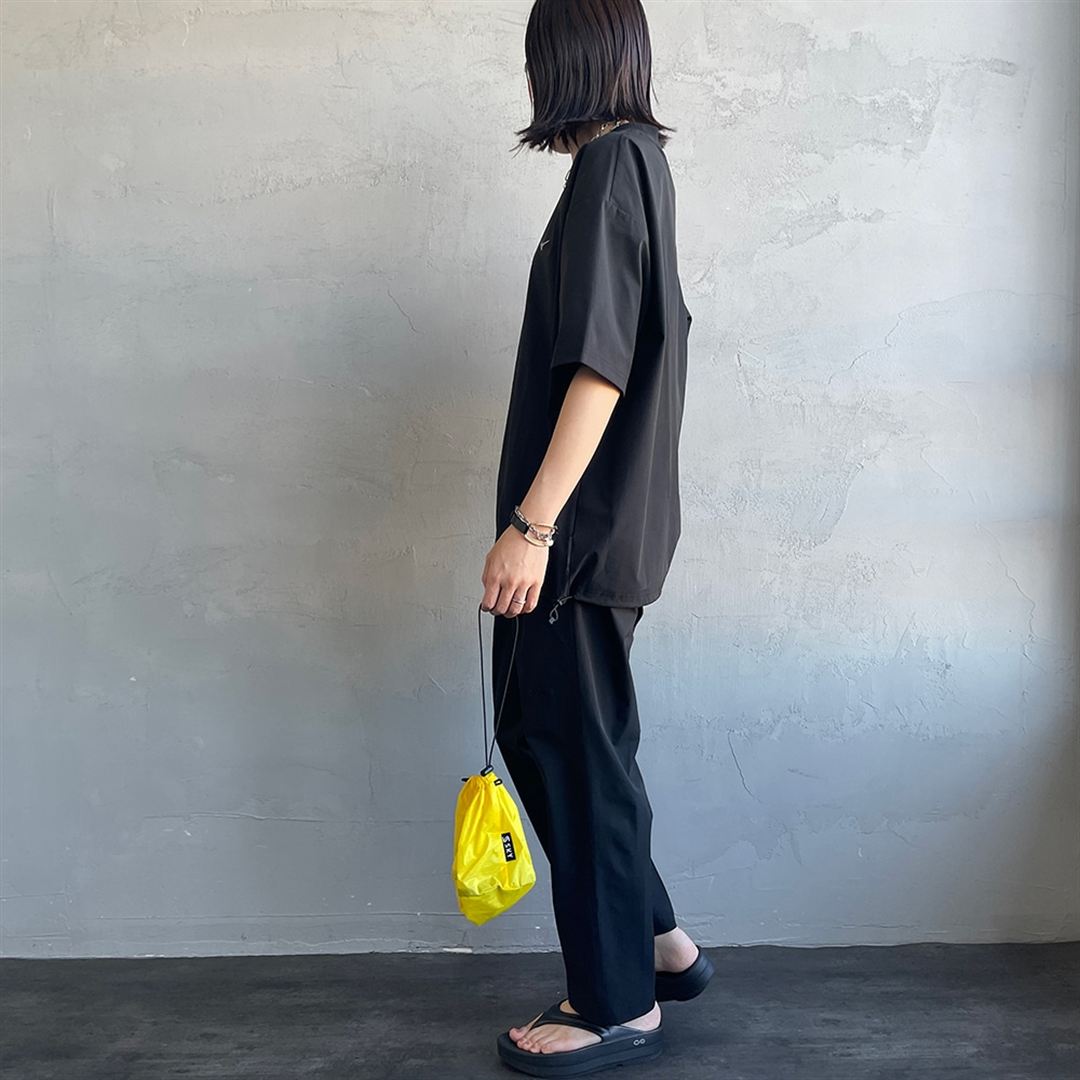 【JEANS FACTORY】ウォーターリパレントストレッチウーブンパンツ ブラック XL