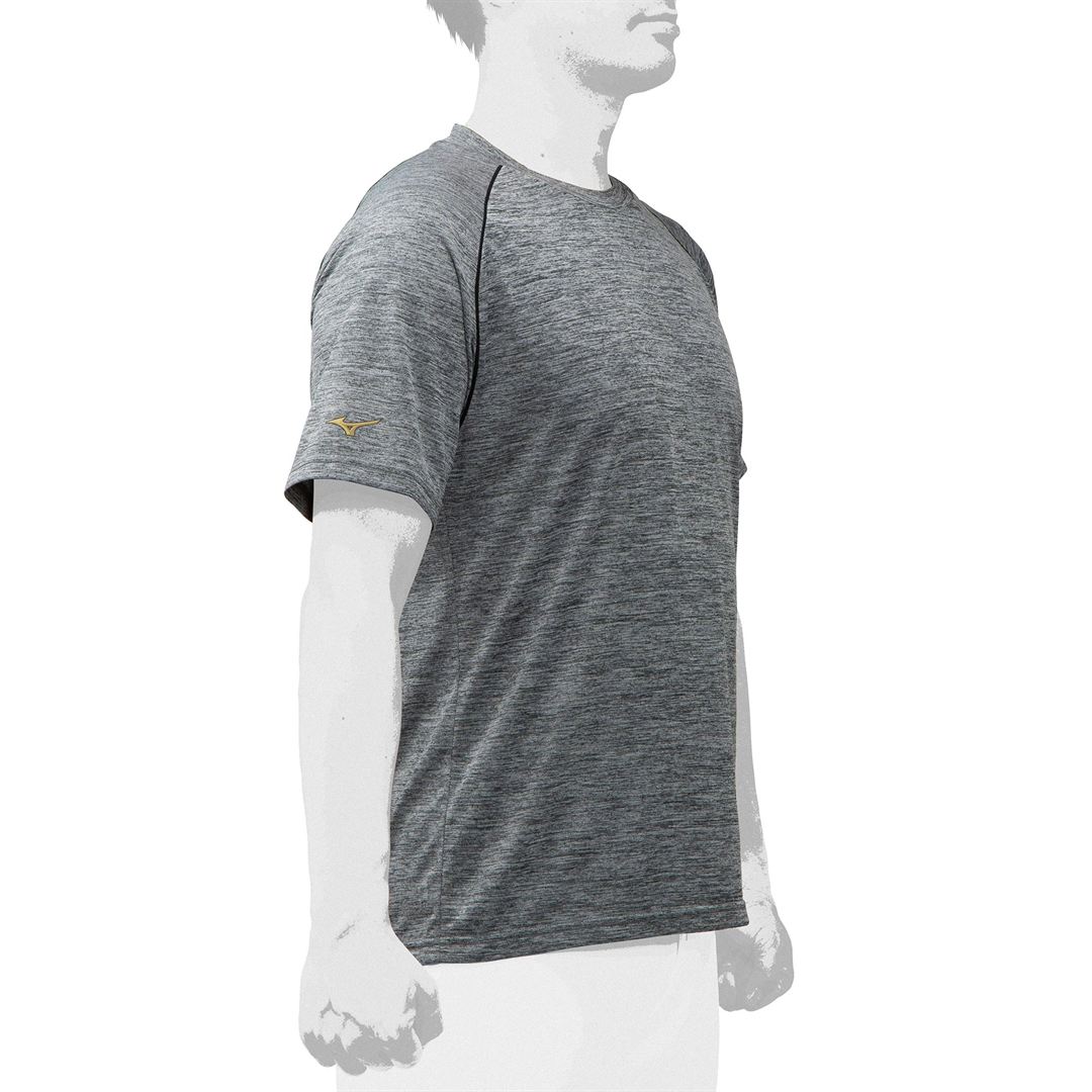 【ミズノプロ】杢Tシャツ グレー杢 S