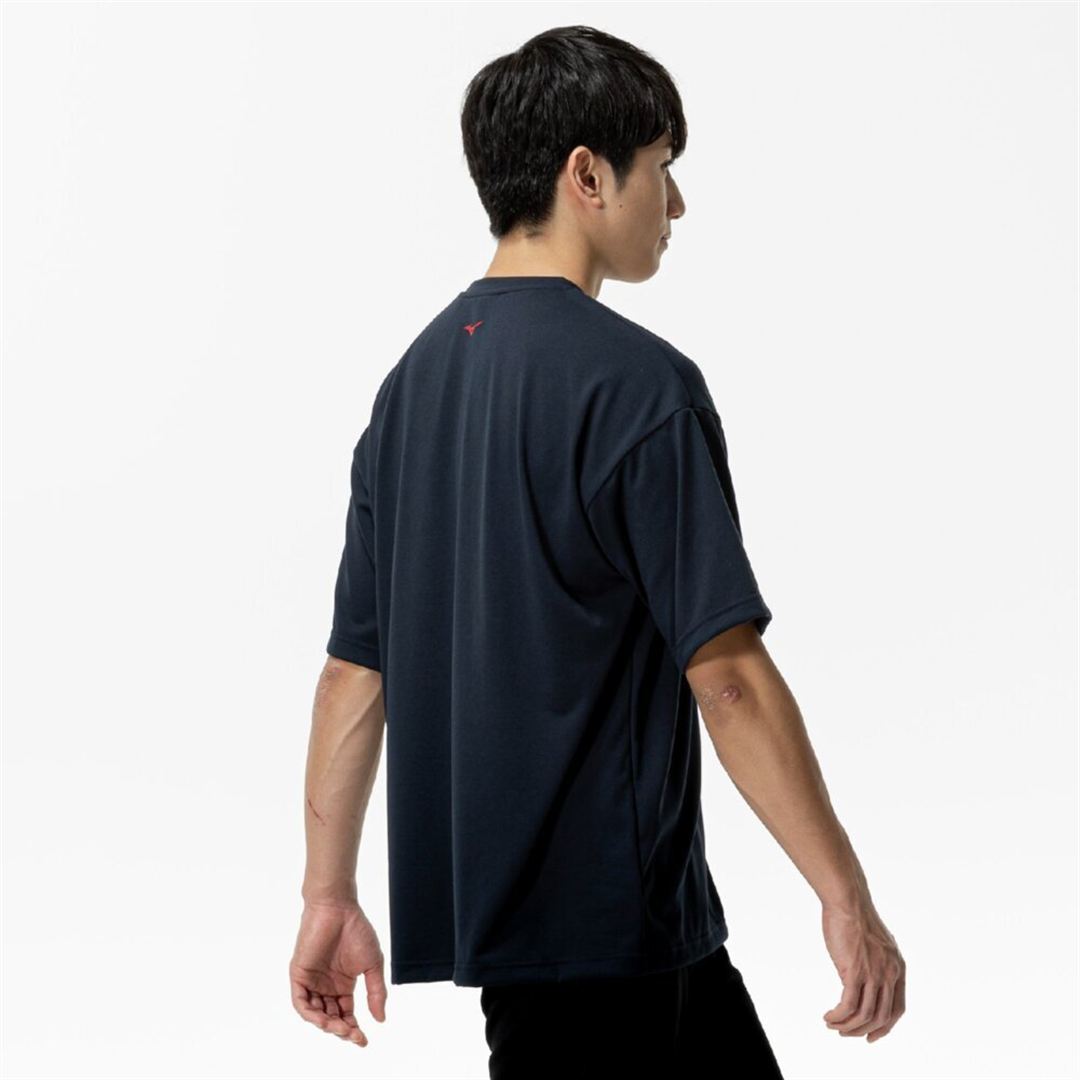 【ミズノ直営限定】赤カップ復刻Tシャツ ネイビー XO