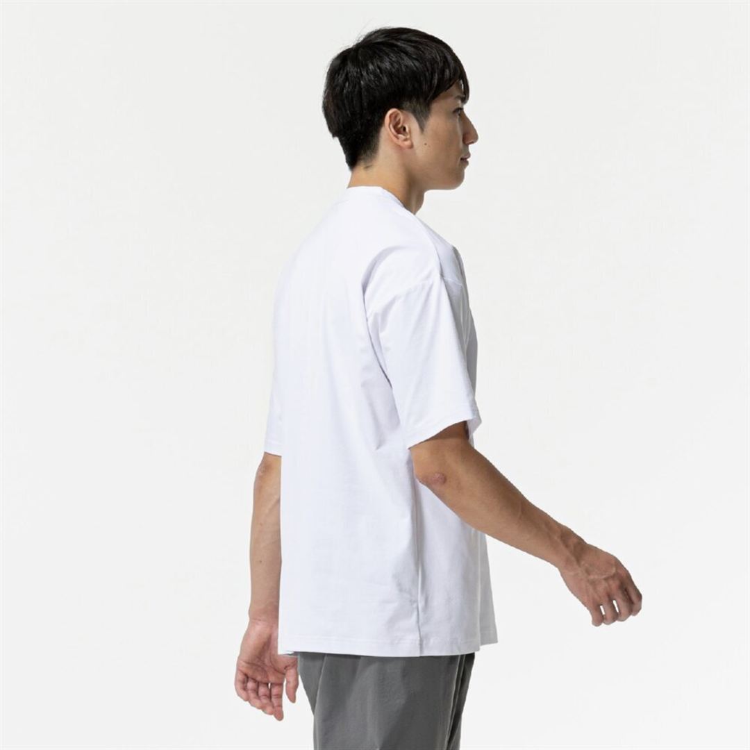 【ミズノ直営限定】ワンポイントロゴ Tシャツ(ワイドシルエット) ホワイト O