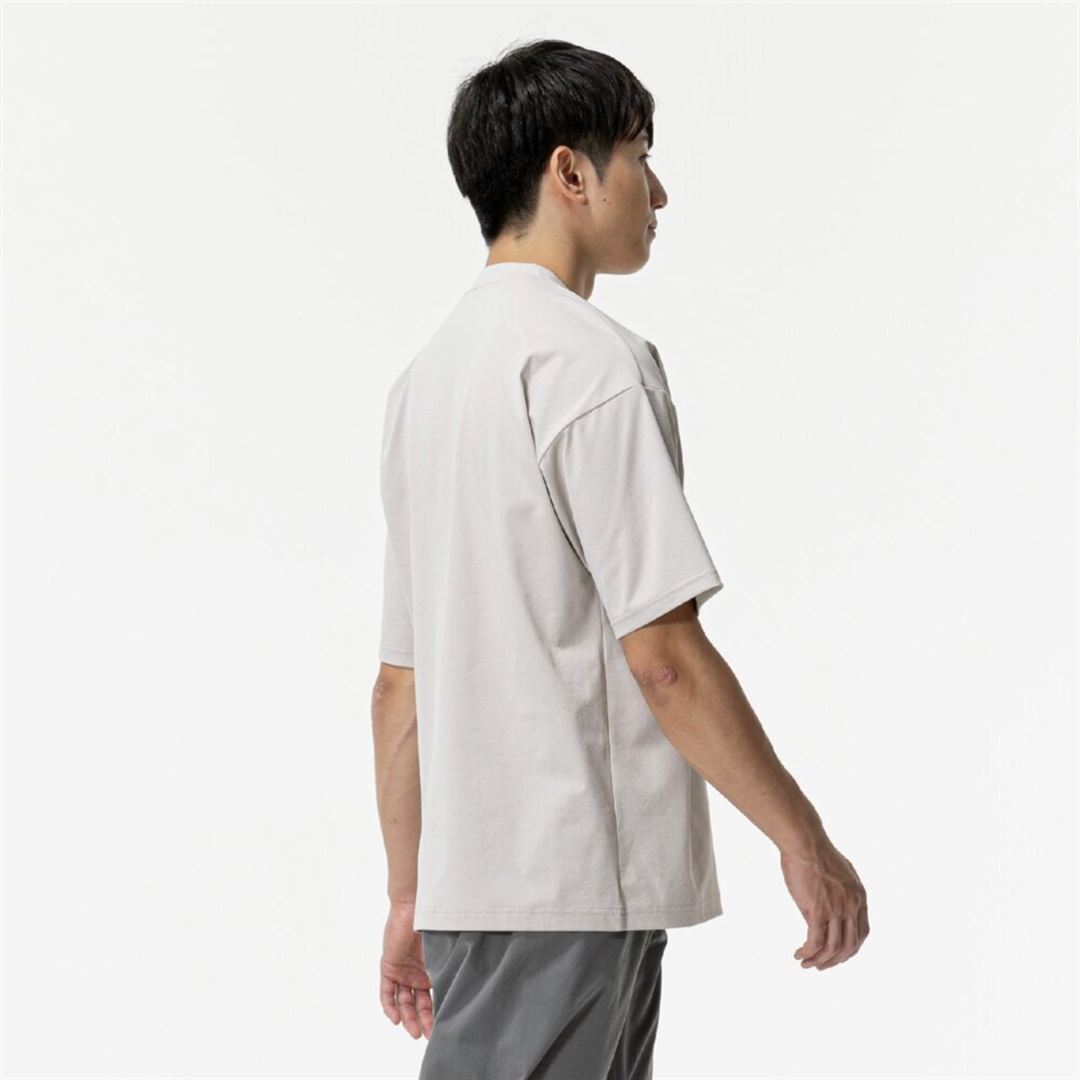 【ミズノ直営限定】ワンポイントロゴ Tシャツ(ワイドシルエット) シルバークラウド O