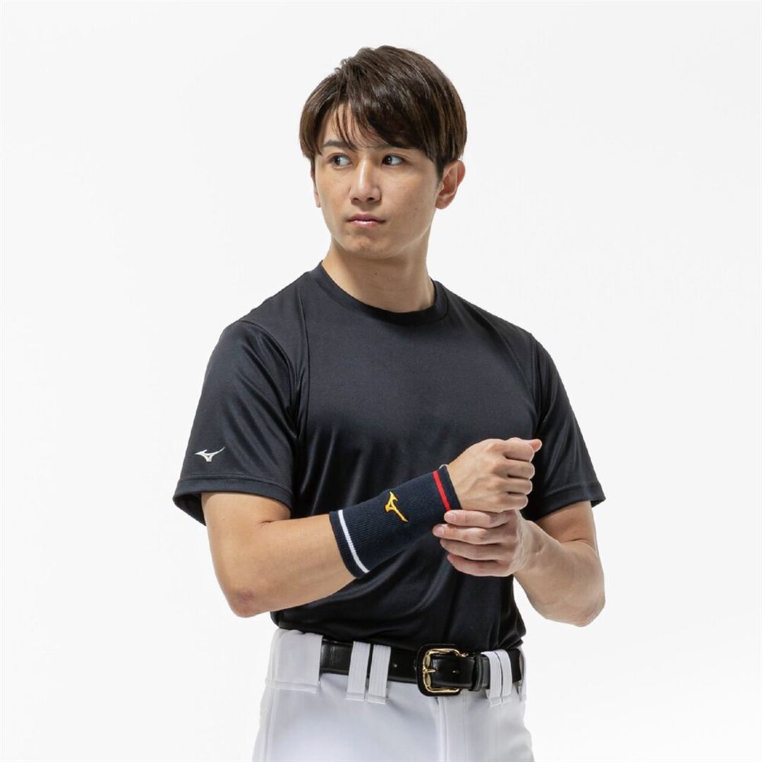 【ミズノプロ】リストバンド 勝色コレクション(1個入り) ネイビー 150