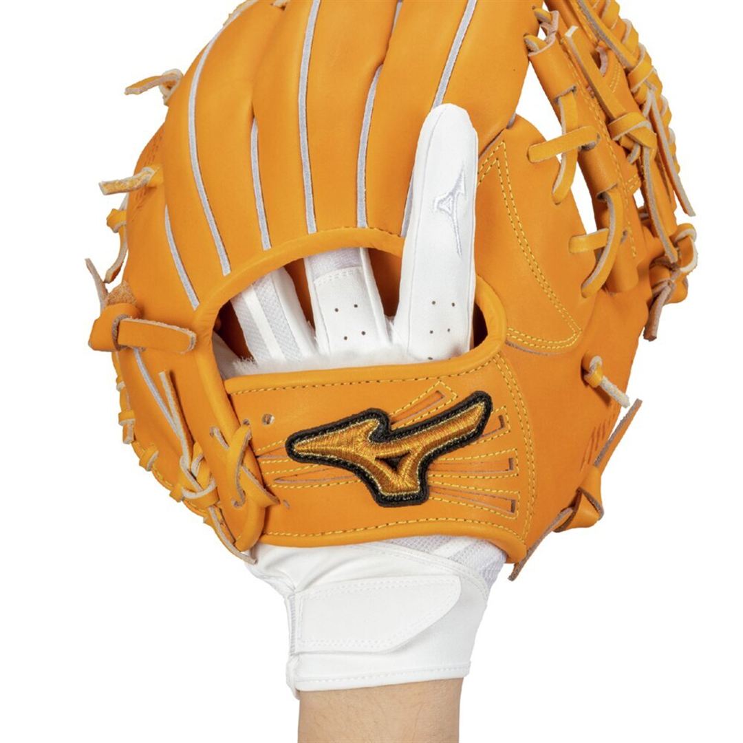 【ミズノプロ】守備手袋【左手用】高校野球ルール対応モデル ホワイト×ホワイト S