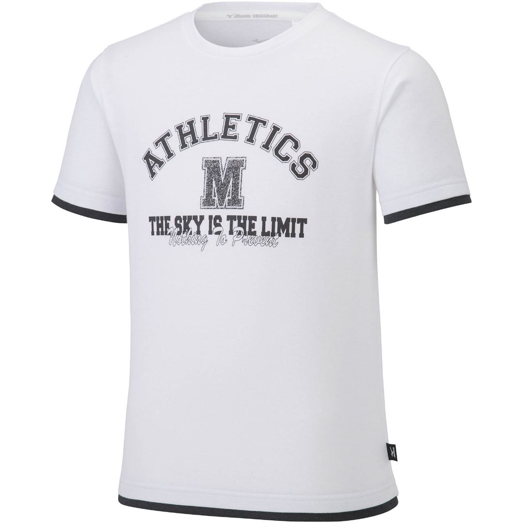 【ミズノ直営限定】グラフィックTシャツ ホワイト 150