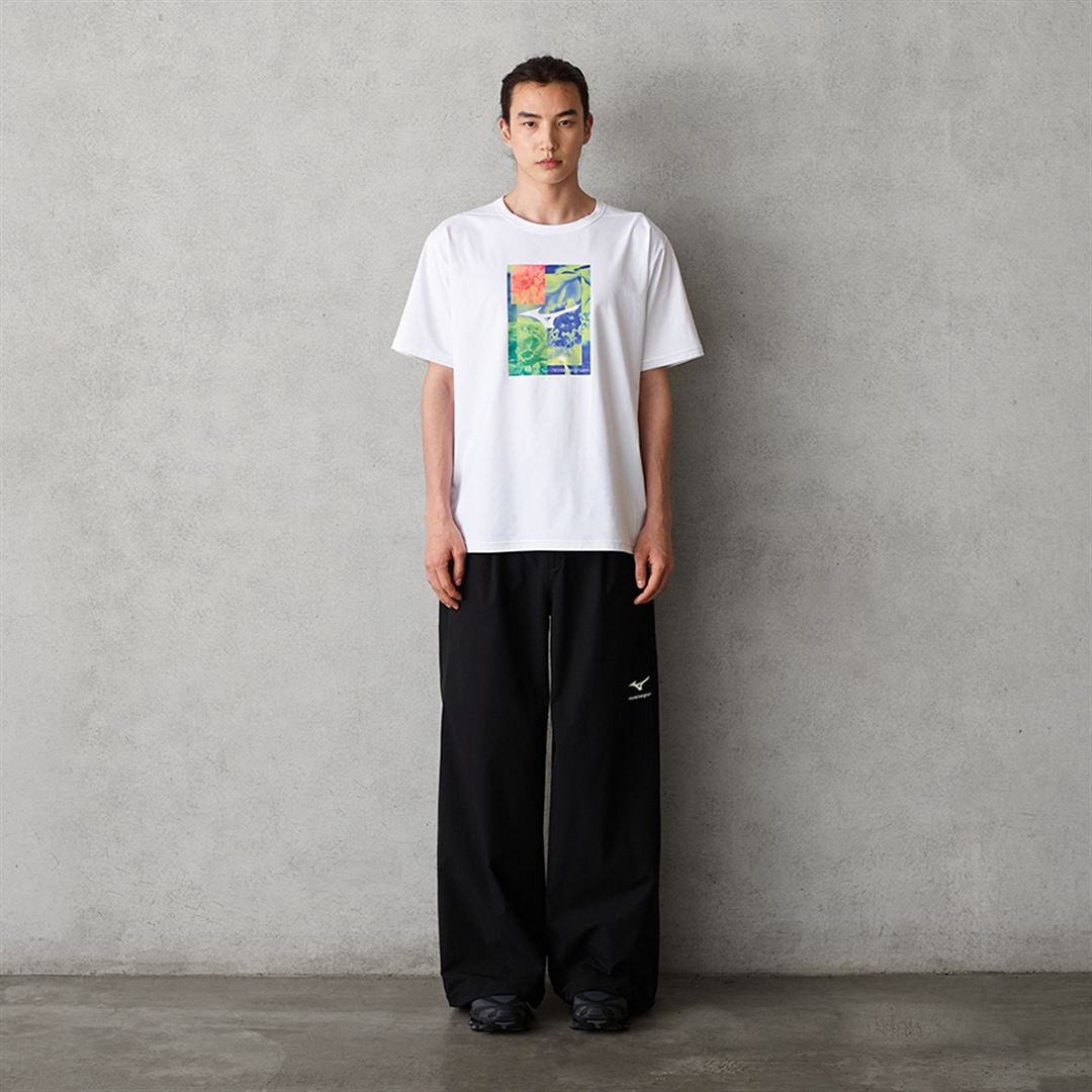 【ニコライ バーグマン】グラフィックTシャツ ホワイト×ブルー XL