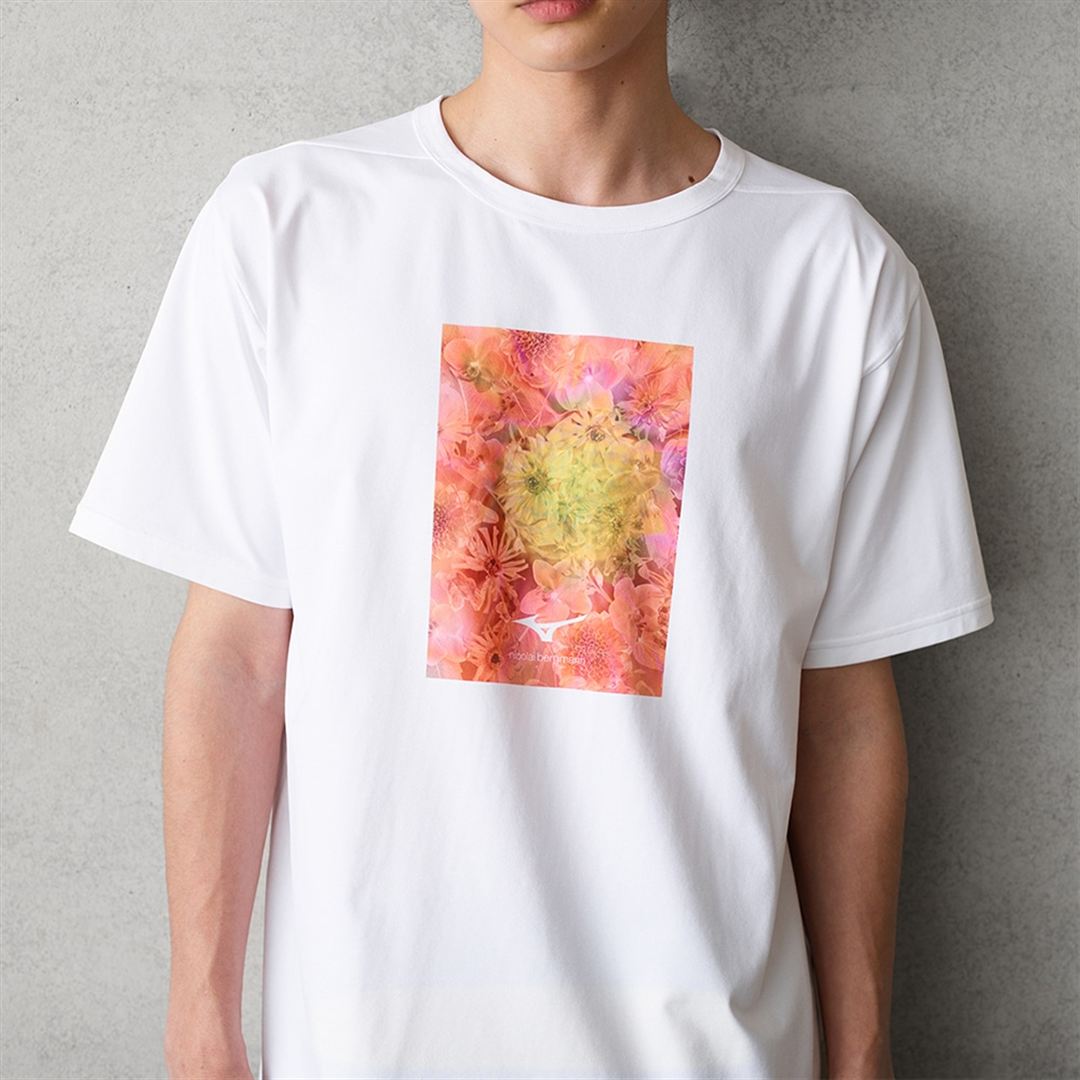 【ニコライ バーグマン】グラフィックTシャツ ホワイト×ピンク XL