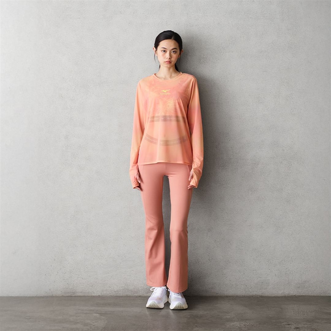 【ニコライ バーグマン】シアーTシャツ(長袖) ピンク L