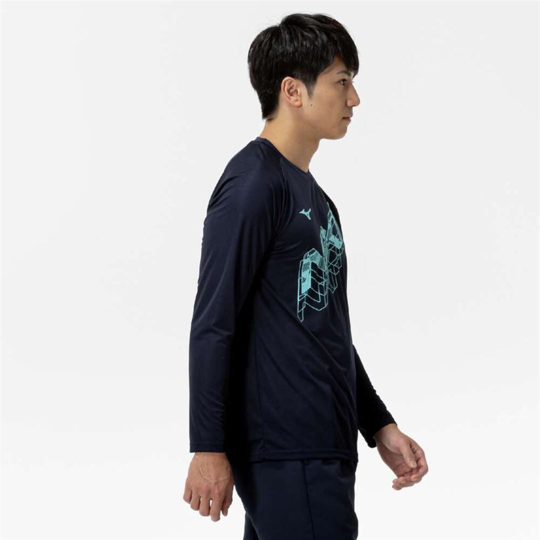 UVカット長袖Tシャツ ディープネイビー S