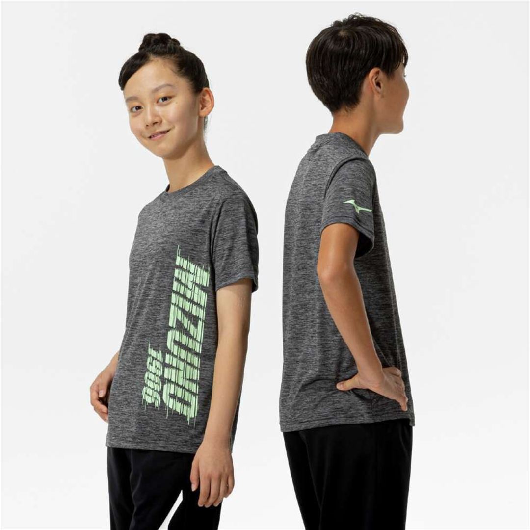 【抗菌防臭／防汚】GACHI Tシャツ ブラック杢 120
