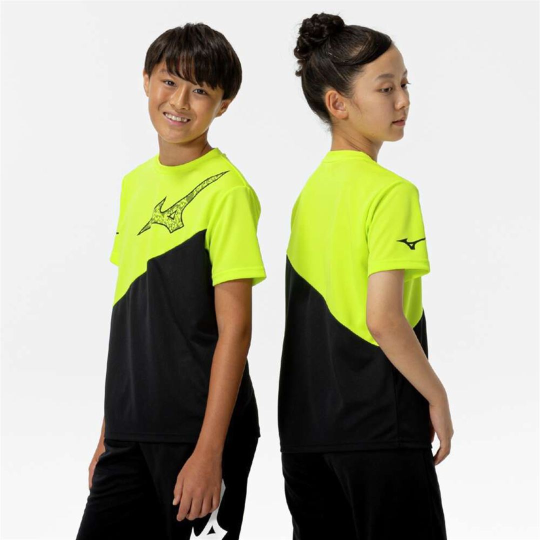 【抗菌防臭／防汚】GACHI Tシャツ イブニングプリムローズ×ブラック 120