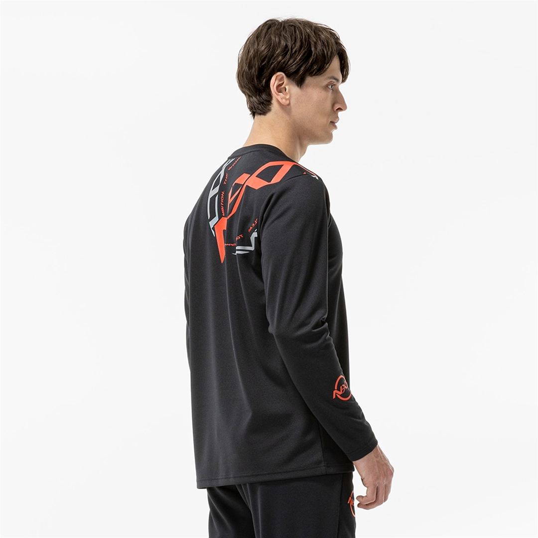 【抗菌防臭／防汚】N-XT Tシャツ(長袖) ブラック XL