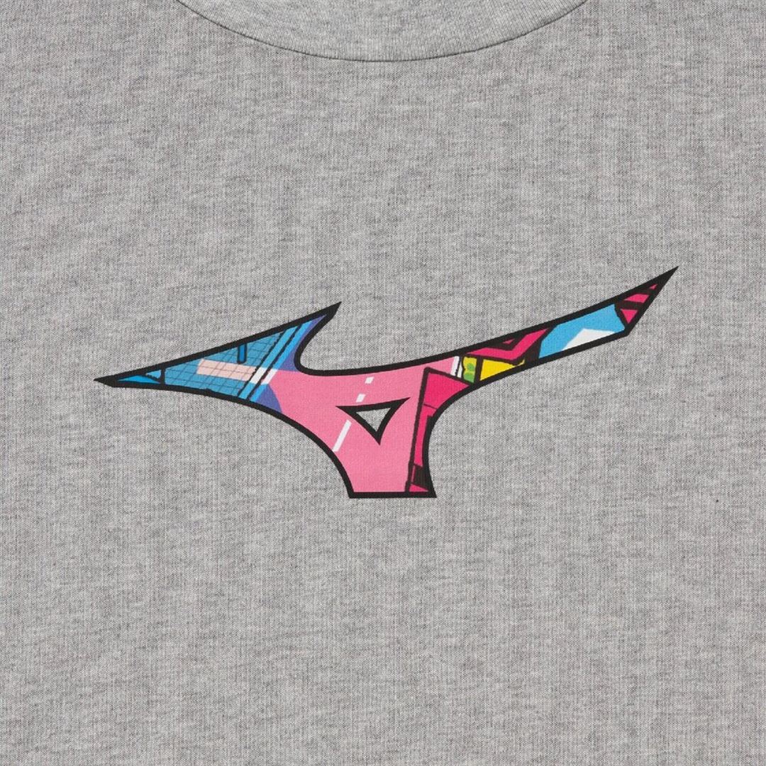 【ミズノ直営限定／NAKAKI PANTZ】グラフィック半袖Tシャツ 杢グレー XL