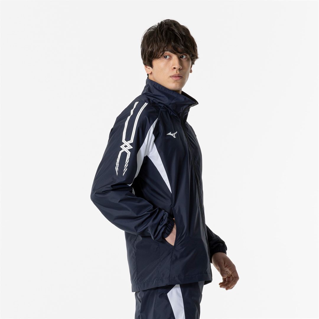 ウィンドブレーカージャケット ディープネイビー×ホワイト XS