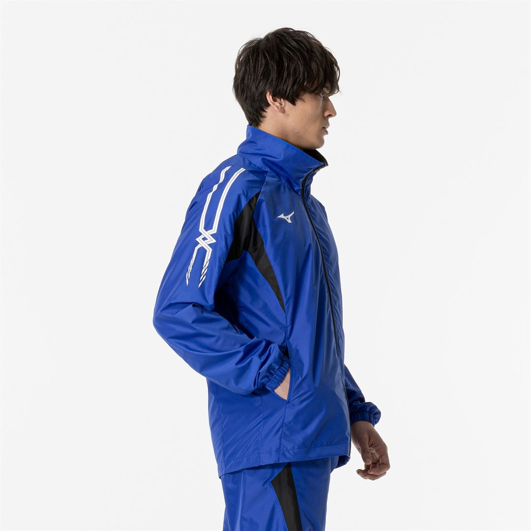 ウィンドブレーカージャケット サーフブルー×ブラック XS