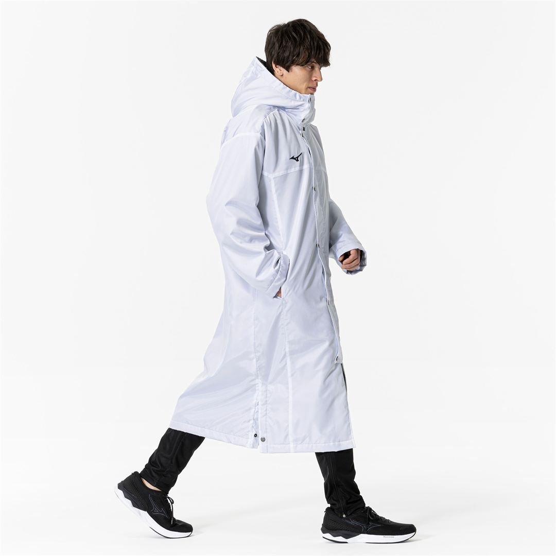 中綿ロングボアコート ホワイト XL