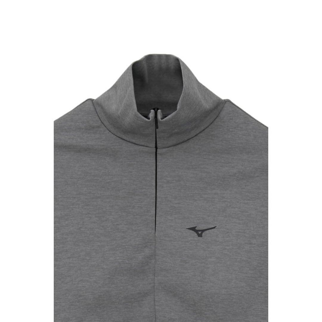 【CLANE】HALF ZIP LONG SLEEVE TOPS グレー杢 1