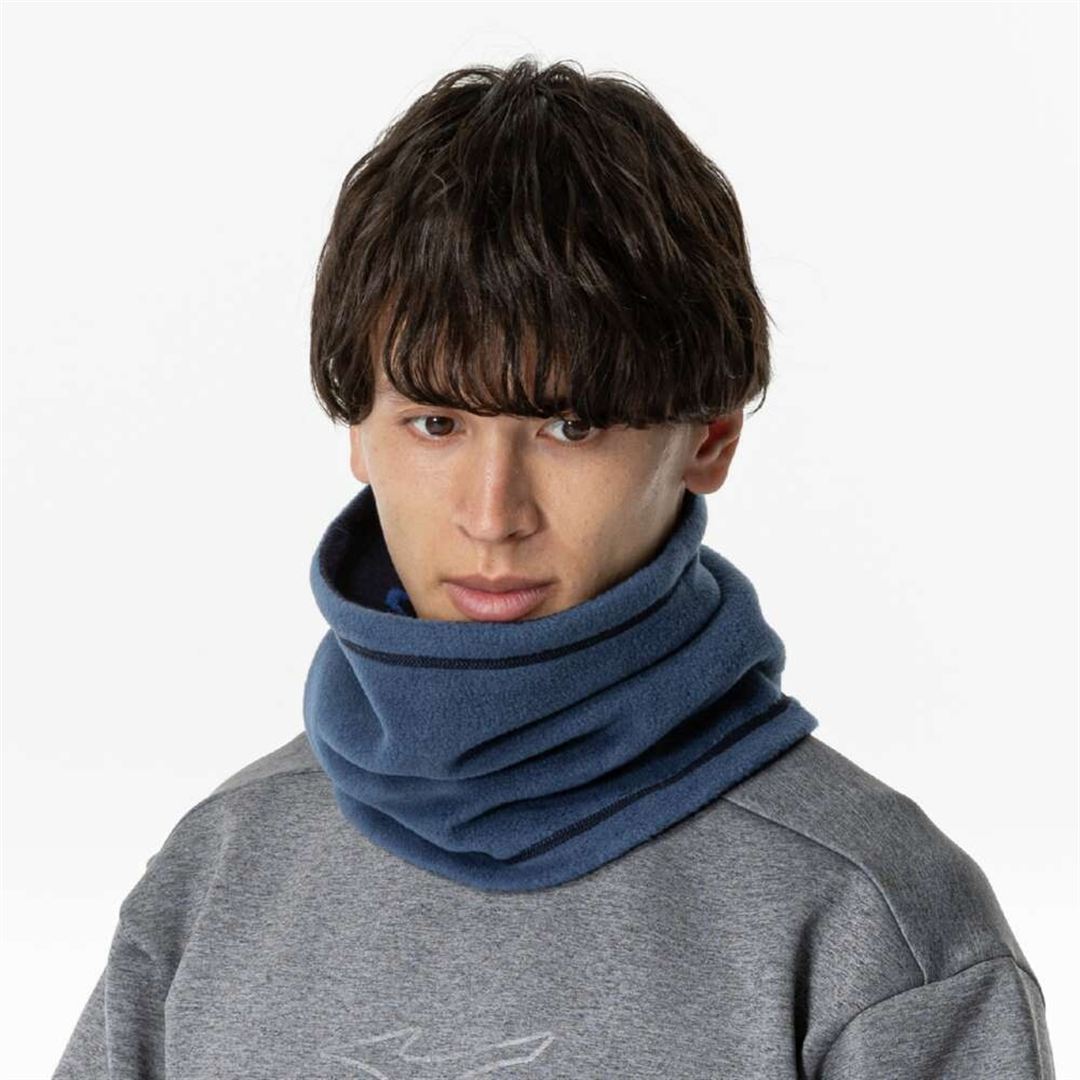 リバーシブルネックウォーマー ページエントブルー×クラシックブルー